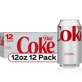 Diet Coke Soda Soft Drink, Cans, 12 ct, 12 oz , thumbnail image 4 of 4