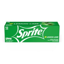 Sprite Lemon Lime Soda Soft Drinks, 12 OZ Cans, 12 PK