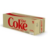 Diet Coke Caffeine Free Soda Soft Drink, 12 OZ Cans, 12 PK, thumbnail image 2 of 4