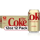Diet Coke Caffeine Free Soda Soft Drink, 12 OZ Cans, 12 PK, thumbnail image 4 of 4
