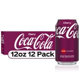 Coca-Cola Cherry Soda Soft Drink, 12 OZ Cans, 12 PK, thumbnail image 4 of 4
