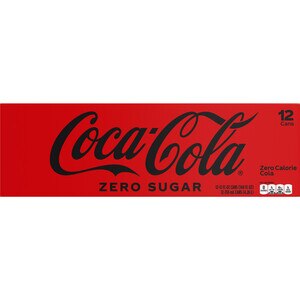 Coke Zero Sugar Diet Soda Soft Drink, 12 OZ Cans, 12 PK