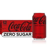 Coke Zero Sugar Diet Soda Soft Drink, Cans, 12 ct, 12 oz, thumbnail image 4 of 4