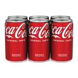 Coca-Cola Soda Soft Drink, 7.5 OZ Cans, 6 PK, thumbnail image 1 of 4