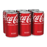 Coca-Cola Soda Soft Drink, 7.5 OZ Cans, 6 PK, thumbnail image 3 of 4