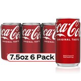 Coca-Cola Soda Soft Drink, 7.5 OZ Cans, 6 PK, thumbnail image 4 of 4