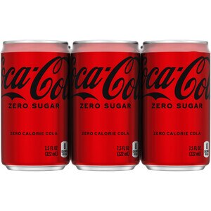 Coca-Cola Coke Zero Sugar Diet Soda Soft Drink, 7.5 Oz Cans, 6 Pack , CVS