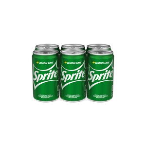 Sprite Lemon Lime Soda Soft Drinks, 7.5 OZ Cans, 6 PK