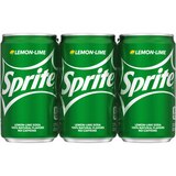 Sprite Lemon Lime Soda Soft Drinks, 7.5 OZ Cans, 6 PK, thumbnail image 2 of 4