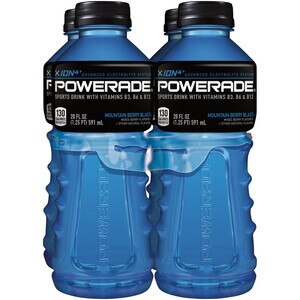  Powerade Mountain Berry Blast Sports Drink Bottles, 20 fl oz, 4 Pack 