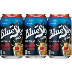 Dr. Becker Blue Sky Cane Sugar Soda, 6 Pack - 12 Oz , CVS