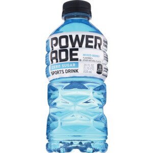 Powerade Zero Mixed Berry Blast, ION4 Electrolyte Enhanced Fruit Flavored Sports Drink, 32 fl oz