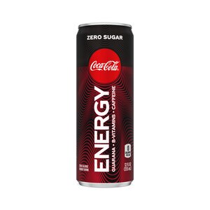 Coke Energy Zero Sugar , Coca-Cola Flavored Energy Drinks, 12 Fl oz