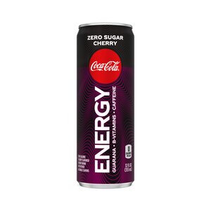 Cherry Coke Energy Zero Sugar, Coca-Cola Flavored Energy Drinks, 144 Mg Caffeine, 12 fl oz