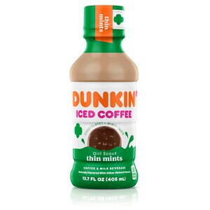 Dunkin' Thin Mints Iced Coffee Bottle, 13.7 Oz , CVS