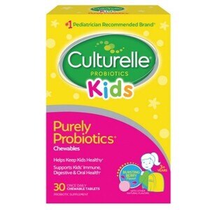Culturelle Kids Daily Probiotic Supplement, Chewable, Berry Flavor, 30ct