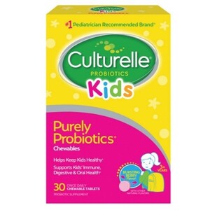 Culturelle Kids Daily Probiotic Chewable Supplement, Berry, 30 CT