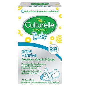 Culturelle Baby Grow & Thrive Probiotic + Vitamin D, Drops, 0.30 fl oz