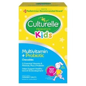 Culturelle Kids Multivitamin + Probiotic + Vitamin C, Zinc, Chewables, 50ct