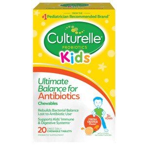 Culturelle Kids Ultimate Balance Probiotic for Antibiotics, Chewables, 20ct
