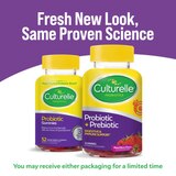 Culturelle Daily Prebiotic + Probiotic Gummies for Adults, Mixed Berry, 52 CT, thumbnail image 4 of 9