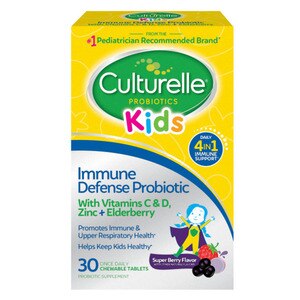  Culturelle Kids Immune Defense Probiotic + Elderberry, Chewables, 28CT 