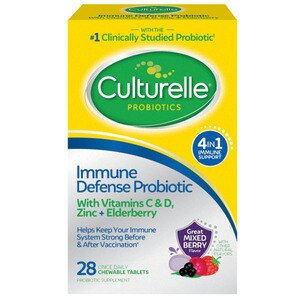 Culturelle Immune Defense Probiotic + Elderberry, Chewables, 28ct