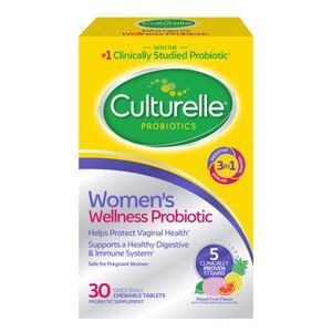 Culturelle Women's Wellness Probiotic Chewable Tablets, 30 Ct , CVS