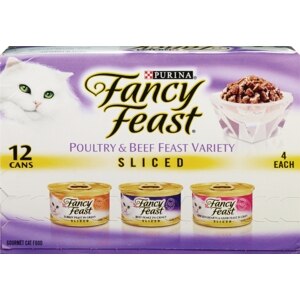 Fancy Feast - Paquete variado de comida gourmet para gatos en rodajas