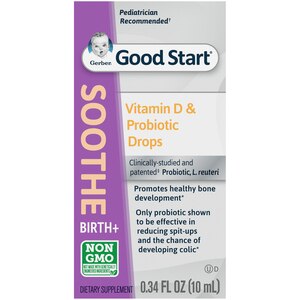 Gerber Soothe Vitamin D & Probiotic Drops Dietary Supplement