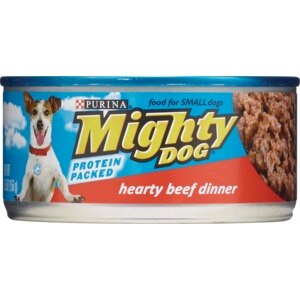 Purina Mighty Dog - Alimento para perros, Hearty Beef Dinner