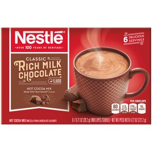 Nestle Hot Cocoa Mix Rich Milk Chocolate Flavor, 6 CT