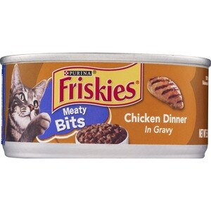 Purina Friskies Meaty Bits, Chicken Dinner In Gravy