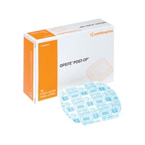 Smith And Nephew Opsite Post-Op Transparent Dressing with Absorbent Pads 2-1/2 x 2 in.,100CT