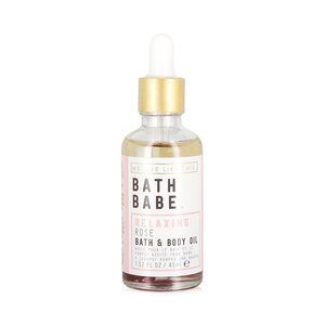 We Live Like This: Bath Babe Relaxing Rose Bath & Body Oil, 1.52 OZ