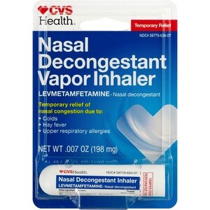 CVS Health - Inhalador de vapor para descongestionar la nariz, paquete de 1