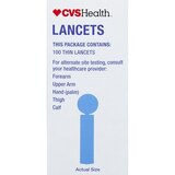 CVS Health Thin Lancets, 100 CT, thumbnail image 4 of 4