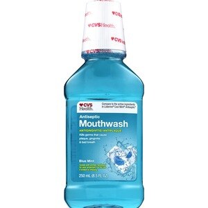 CVS Health Antiseptic Antigingivitus & Antiplaque Mouthwash, Blue Mint, 8.5 Oz - 8.45 Oz