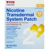 CVS Health Nicotine Transdermal System 14mg Patch, Step 2, 14 CT, thumbnail image 1 of 6