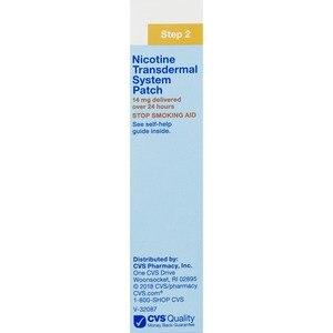 Cvs Health Nicotine Transdermal System Patches Step 2 14mg 14ct - 