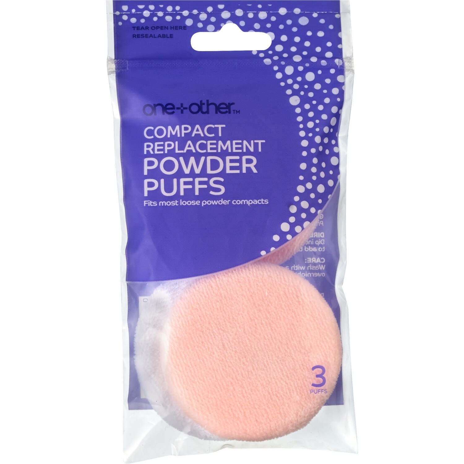 One+other Compact Replacement Powder Puffs - 3 Ct , CVS