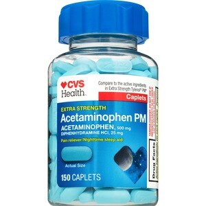 CVS Health - Analgésico en cápsulas, potencia extra, para la noche