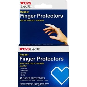  CVS Health Rubber Finger Protectors, 30CT 