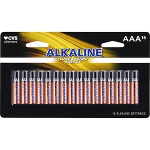 CVS Alkaline Batteries AAA 16-Pack 