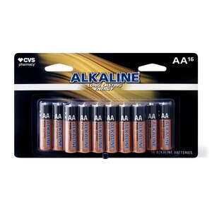 CVS Alkaline Batteries AA 16-Pack