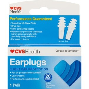CVS Health Ear Plugs, 1 Pair - 2 Ct