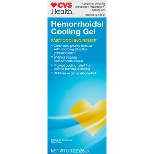 CVS Health - Gel refrescante hemorroidal, con vitamina E y aloe