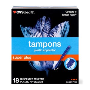 CVS Health Tampons Super Plus Absorbency Unscented