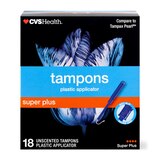 CVS Health Tampons, Super Plus, 18 CT, thumbnail image 1 of 5