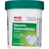 CVS Health Glycerin Suppositories Adult Size, thumbnail image 1 of 4